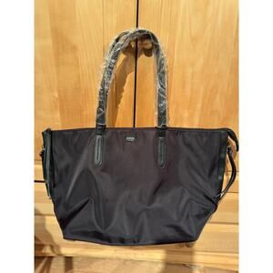 Botkier Black New York Bond Nylon Tote Large Zipper Purse Bag NWT MSRP $128
